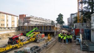 Il cantiere della nuova Pediatria di Padova (fonte Facebook)